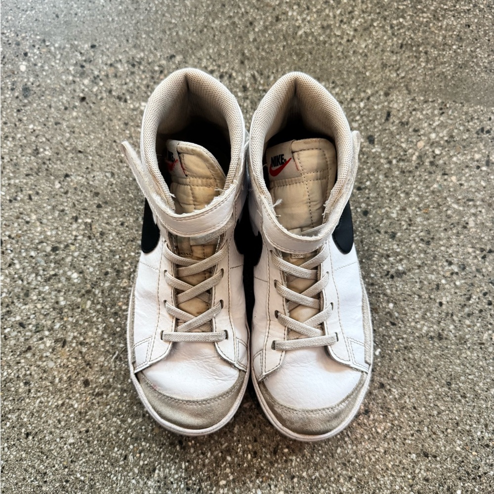 Nike Kids White High-Top Sneakers